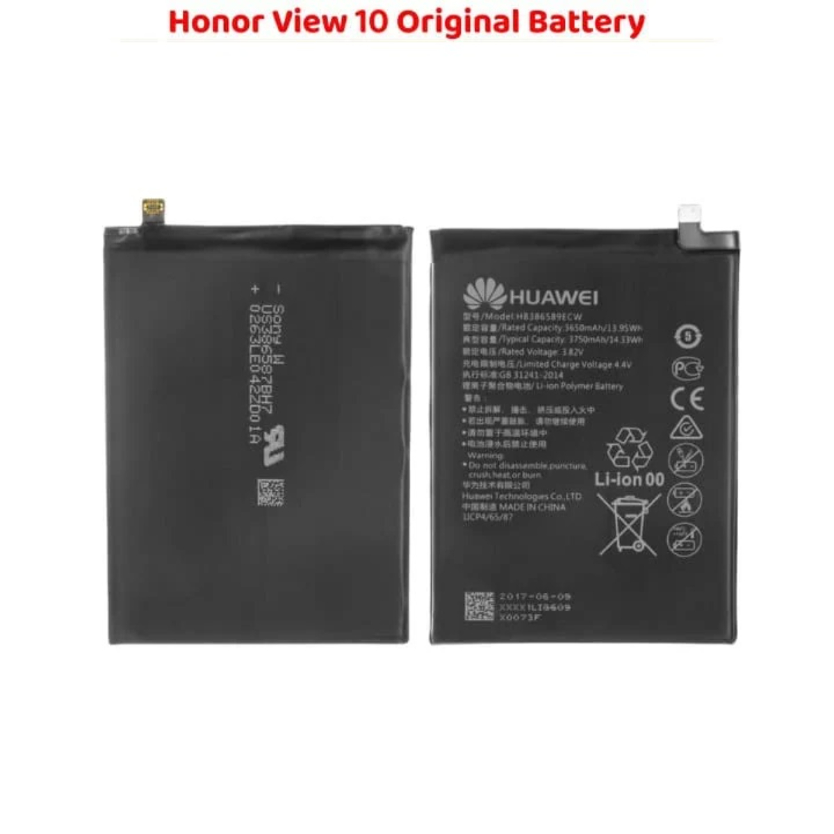 Honor View 10 Original Battery Top Power Replacement - Image 2