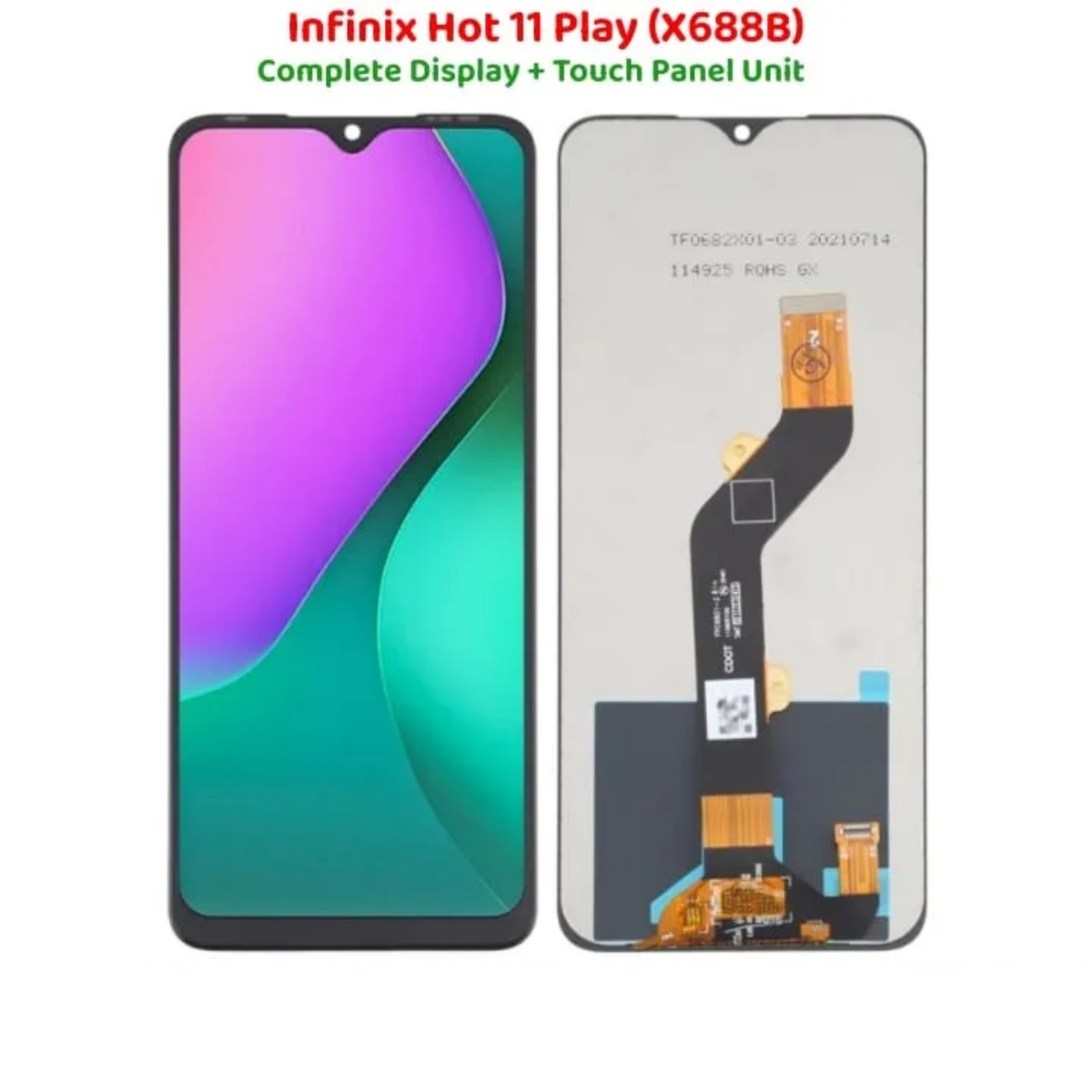 Reliable Quality Infinix Hot 11 Play X688B LCD Panel For Sale