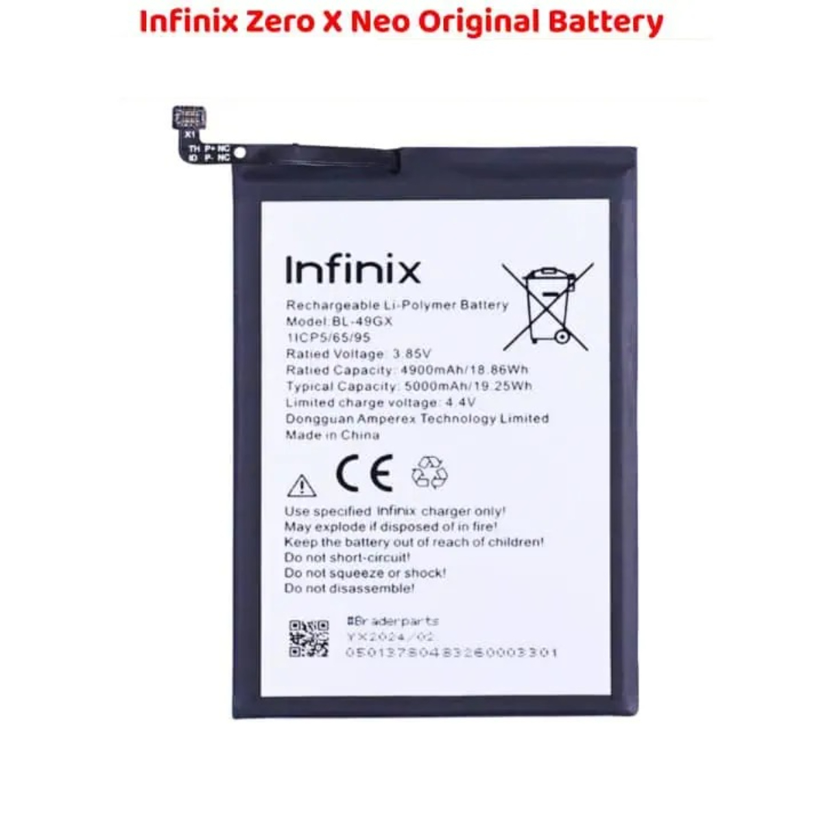 Reliable Quality Infinix Zero X Neo Original Battery Replacement - Image 2