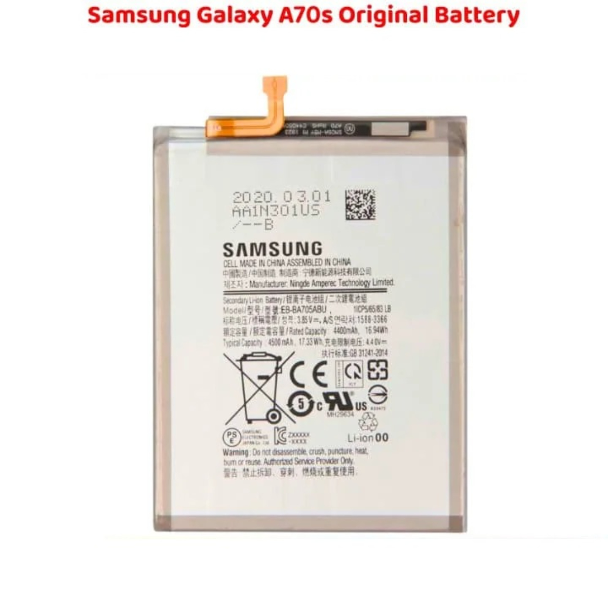 Samsung Galaxy A70s Original Battery