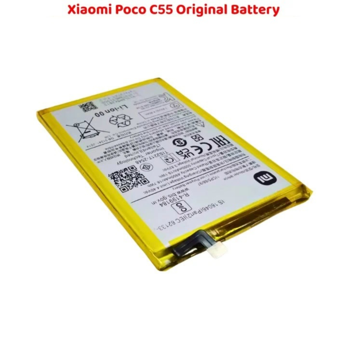 Xiaomi Poco C55 Original Battery Top Power Replacement