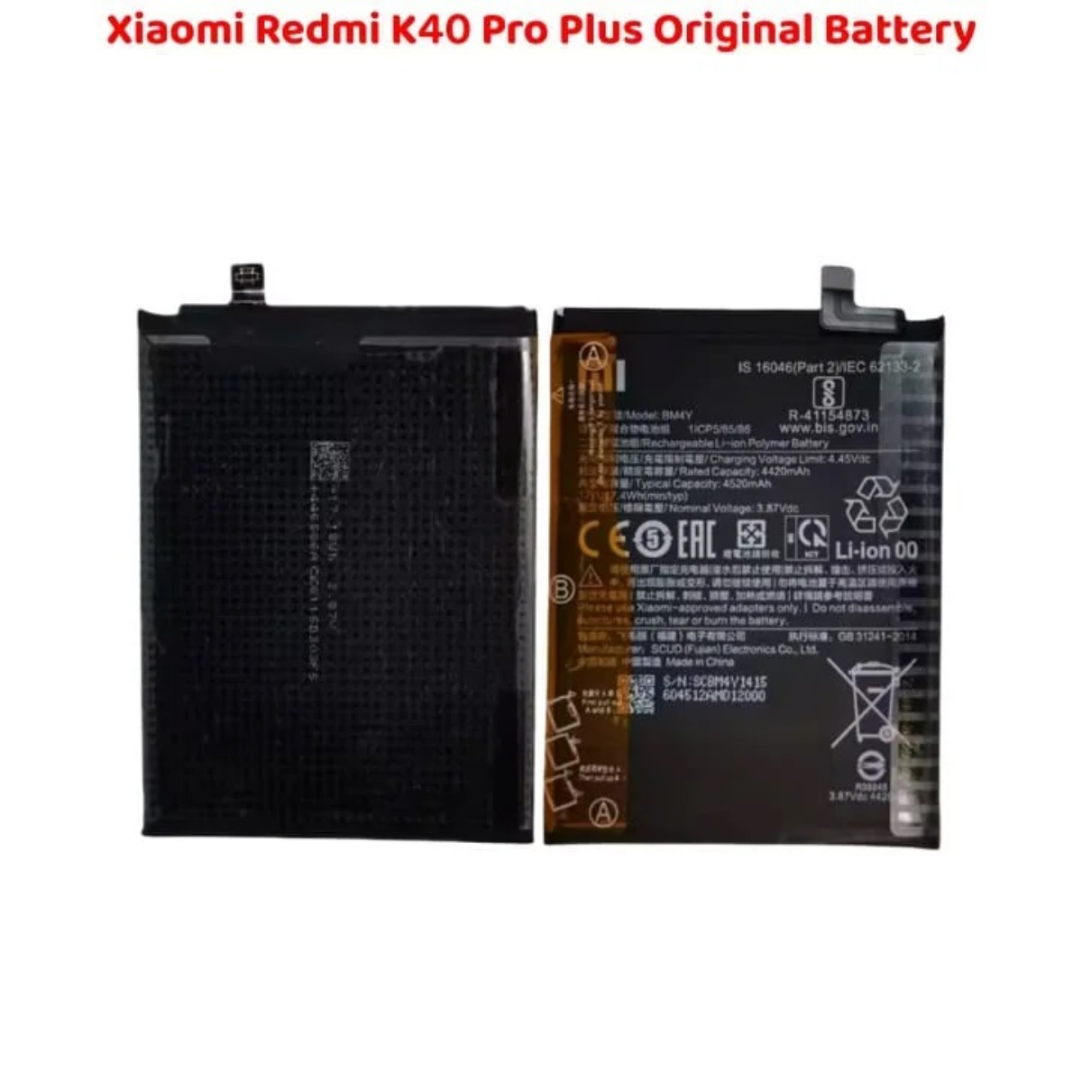 Xiaomi Redmi K40 Pro Plus Original Battery