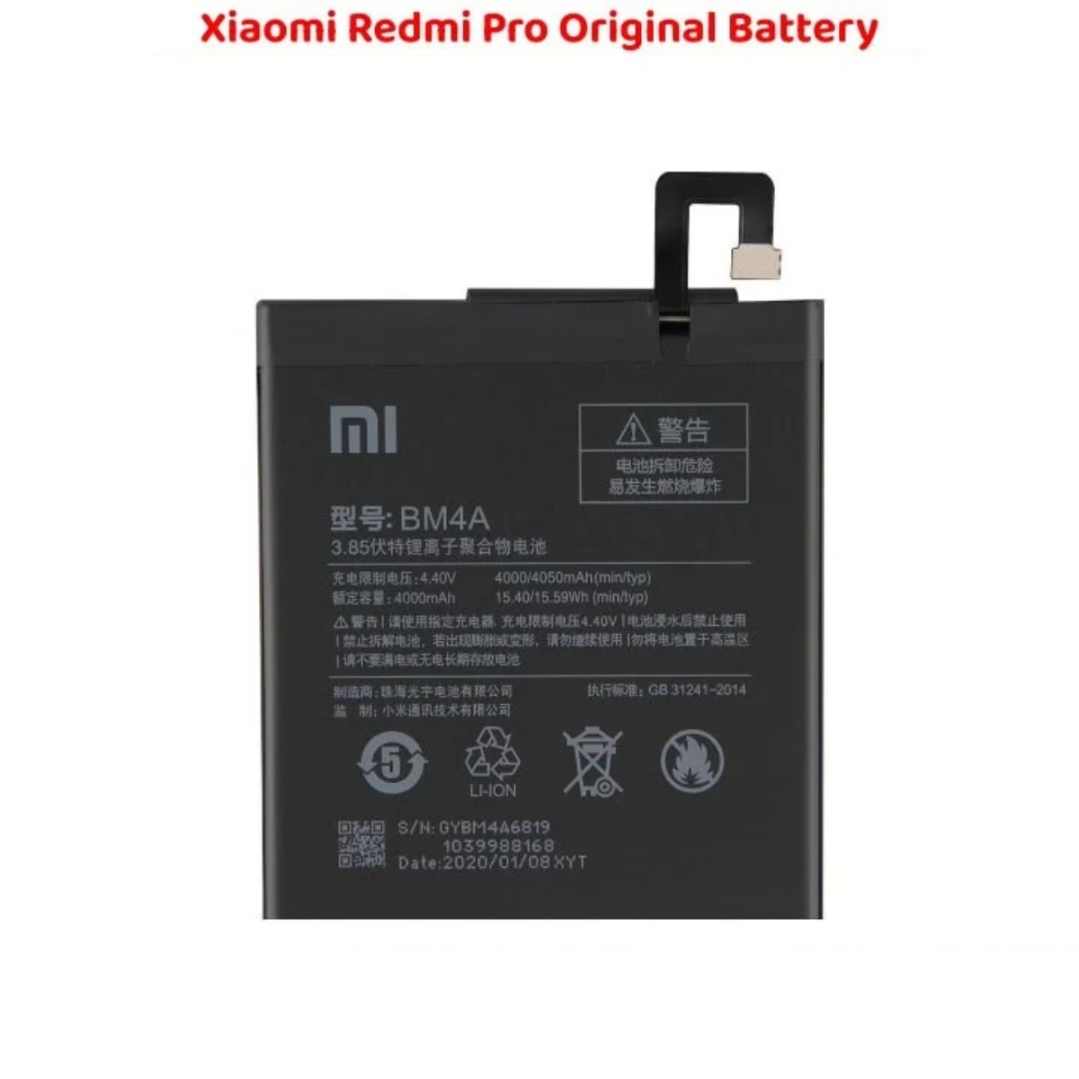 Xiaomi Redmi Pro Original Battery Solution