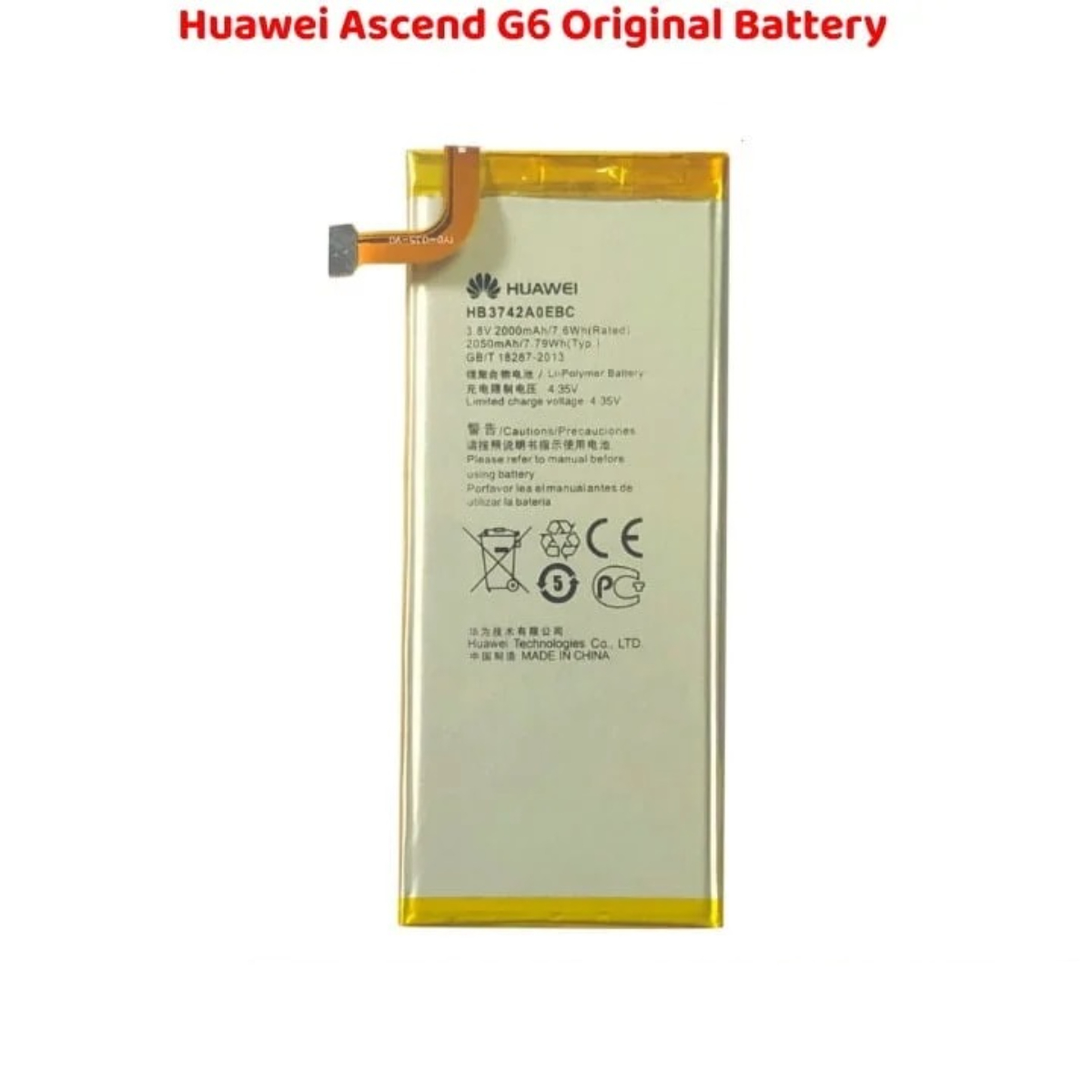 Huawei Ascend G6 Original Battery Solution
