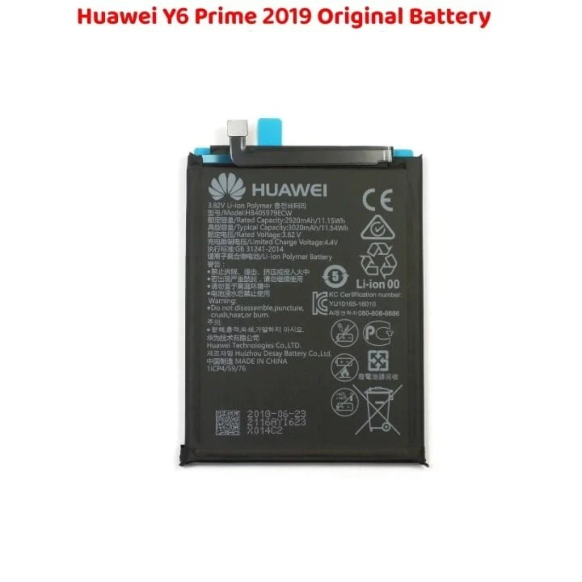 Huawei Y6 Prime 2019 Original Battery