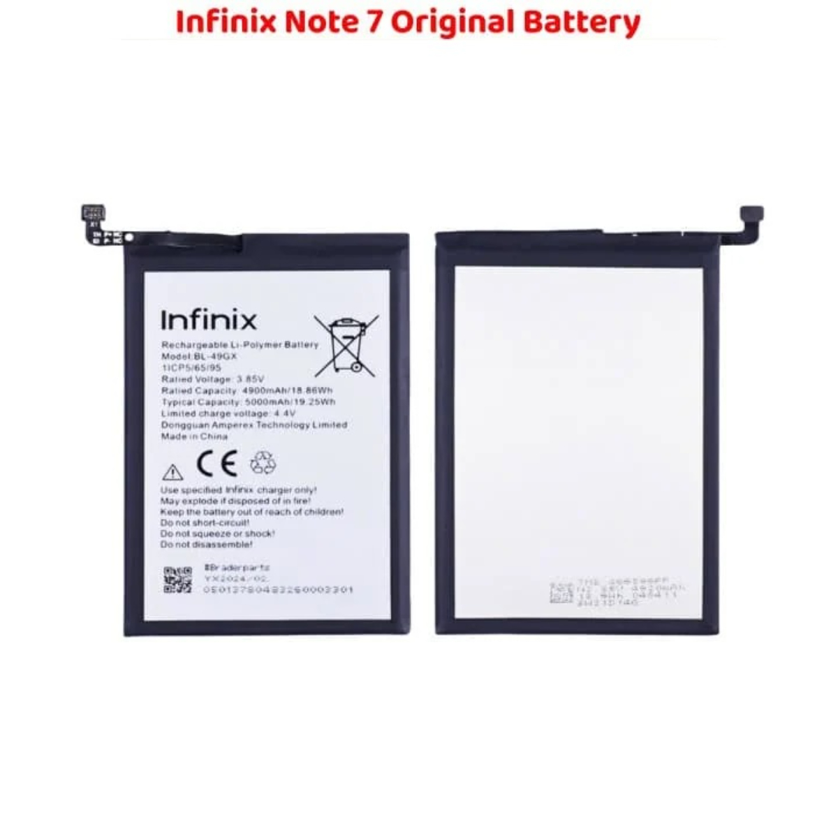 Infinix Note 7 Original Battery Power