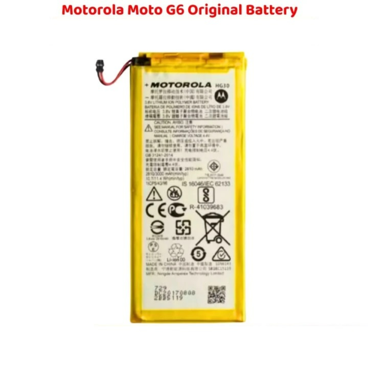 Motorola Moto G6 Original Battery Solution