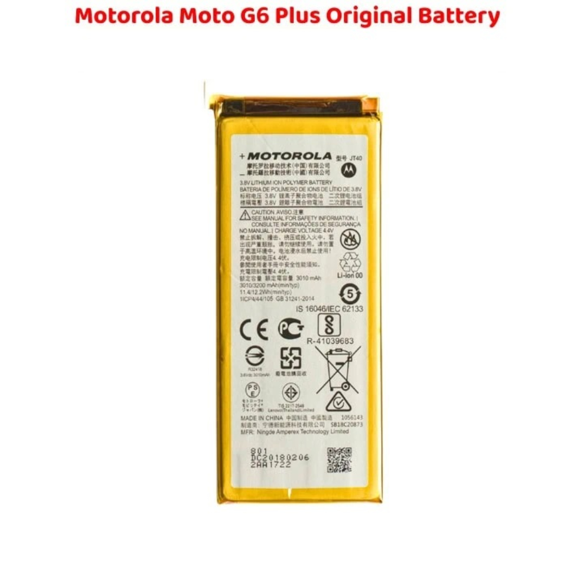 Motorola Moto G6 Plus Original Battery