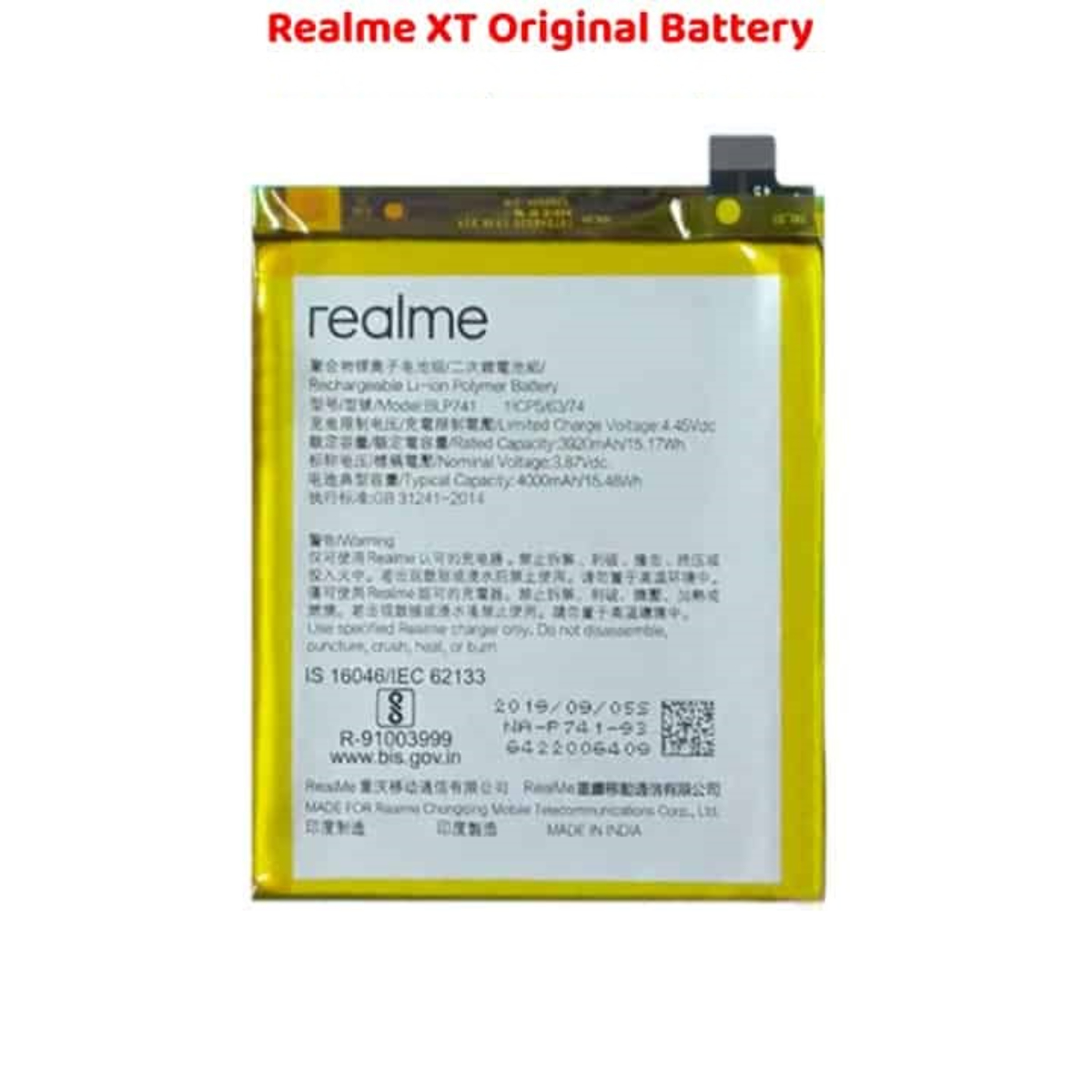 Realme XT Original Battery Reliable Power