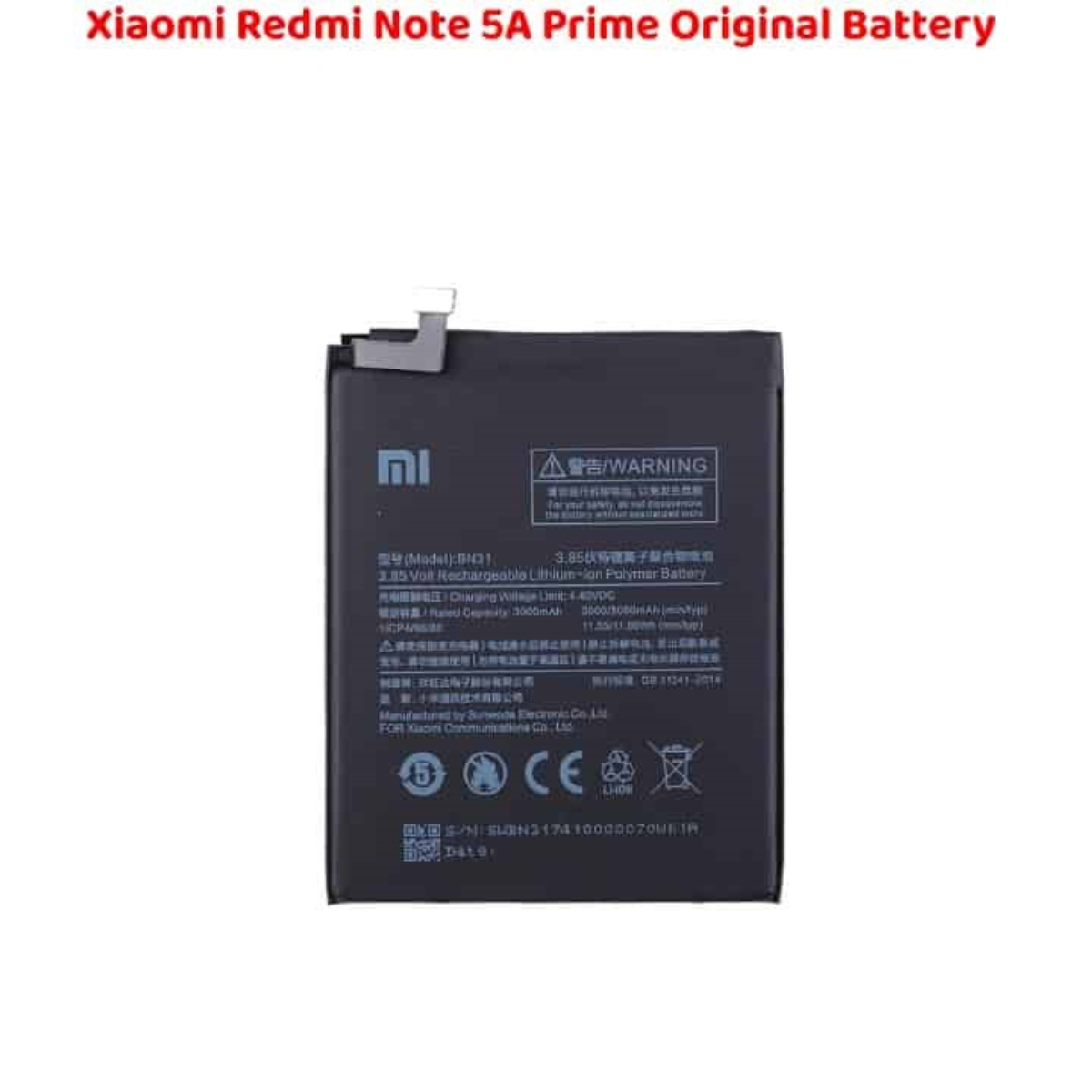 Xiaomi Redmi Note 5A Prime Original Battery