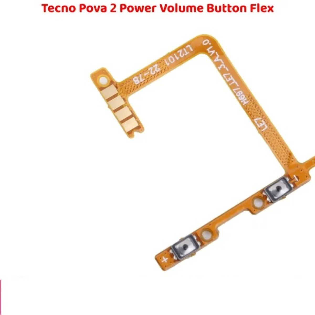 High Quality Durable Tecno Pova 2 Power Button Flex Volume - Image 2