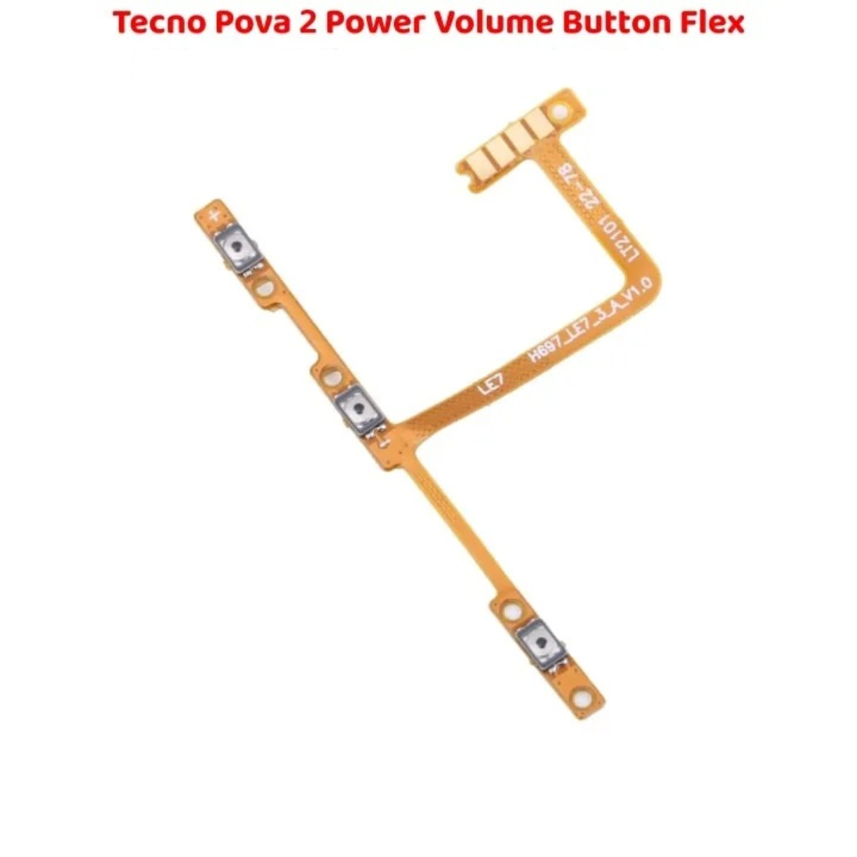 High Quality Durable Tecno Pova 2 Power Button Flex Volume - Image 3