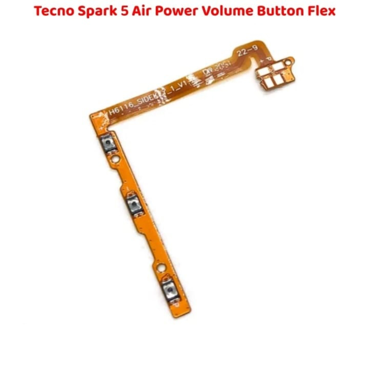 High Quality Tecno Spark 5 Air Power Button Flex Volume - Image 2